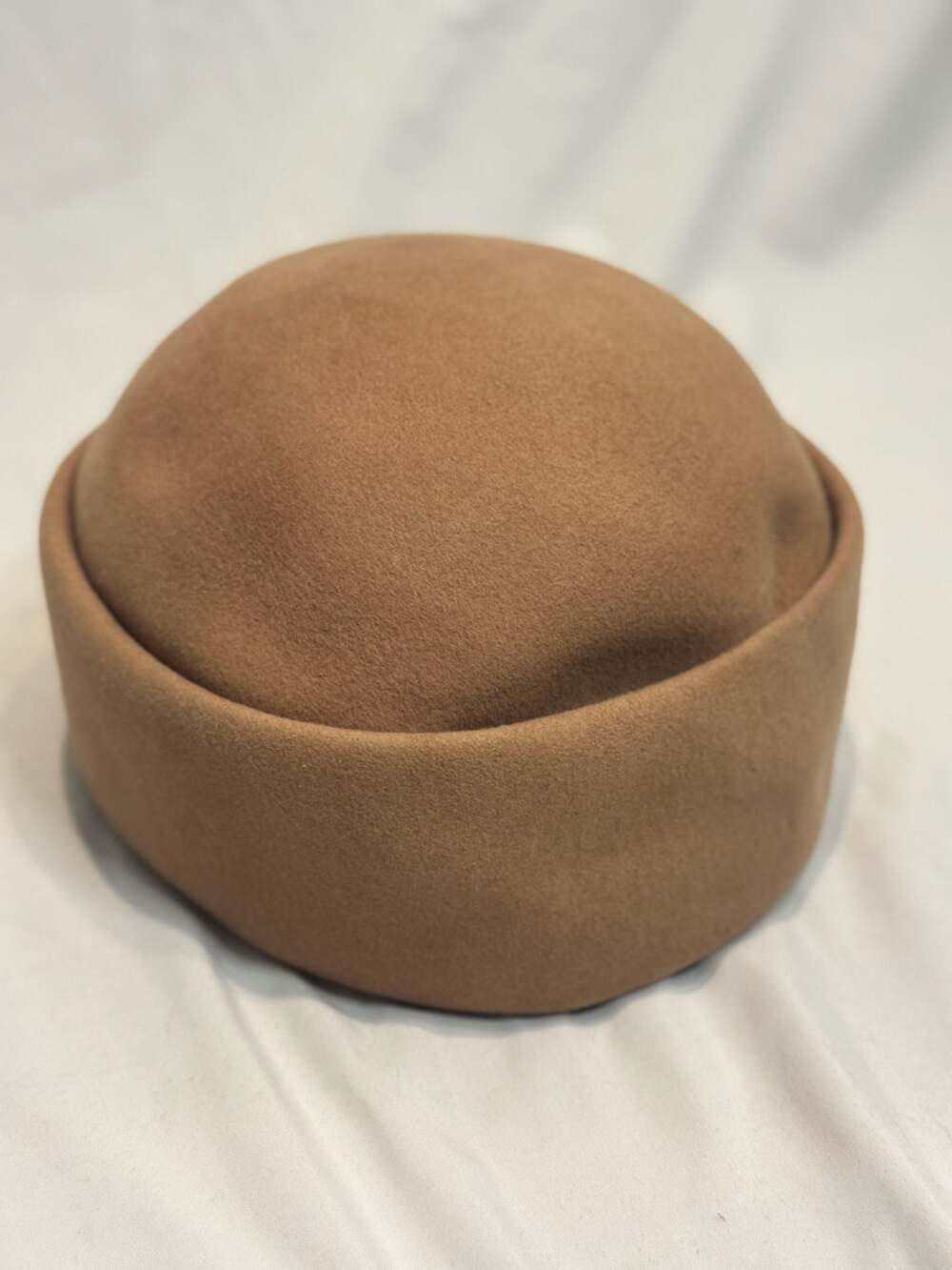 Vintage Frank Olive 100% Wool Excello Pillbox Hat
